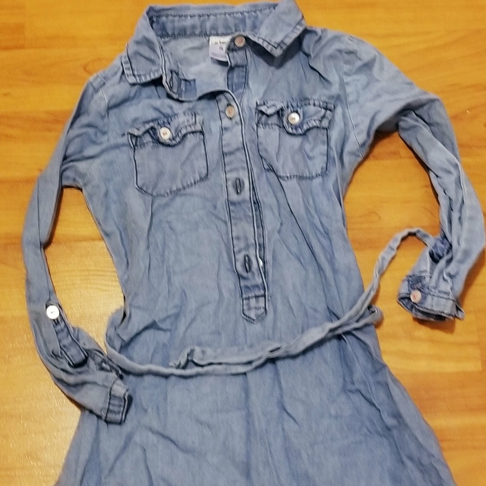 Jade-Blue Jean Dress